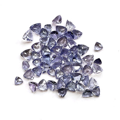 Tanzanite Trillion Gemstone, 3-4mm, 5+ Carats, 100% Natural Faceted Loose Gems, December Birthstone