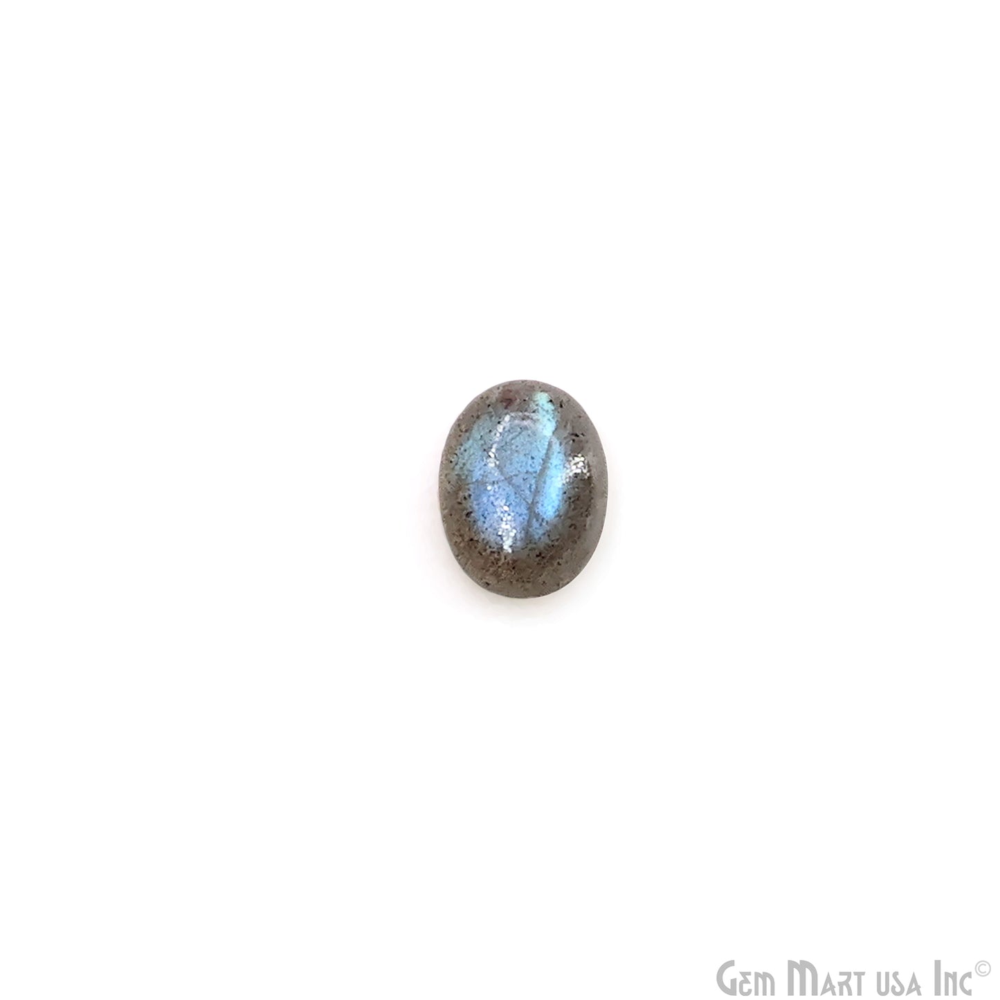 Labradorite Wholesale Gemstones, 100% Natural Semi-Precious Gems, Blue Flash Cabochon Loose Gems, 7x9mm, Oval, 4PC Lot