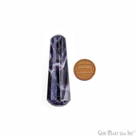 Lepidolite Massage Wand Terminate Gemstone, Metaphysical, Crystal Pencil Point, Crystal Tower, Chakra Stone, Healing Crystal 3-4Inch
