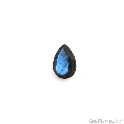 Labradorite Wholesale Gemstones, 100% Natural Semi-Precious Gems, Blue Flash Faceted Loose Gems, 8x12mm, Pears, 4PC Lot