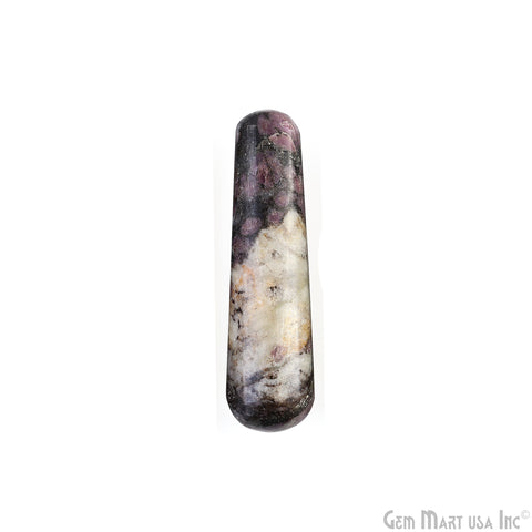 Ruby Spinel Massage Wand Terminate Gemstone, Metaphysical, Crystal Pencil Point, Crystal Tower, Chakra Stone, Healing Crystal 3-4Inch