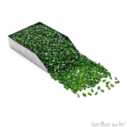 Chrome Diopside Marquise Gemstone, 6x3mm, 5 Carats, 100% Natural Faceted Loose Gems, Wholesale Gemstones