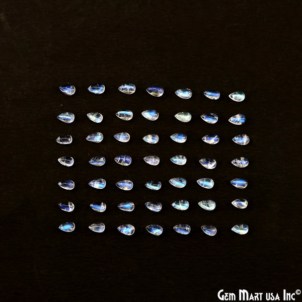 Rainbow Moonstone Pears Cabochon,...