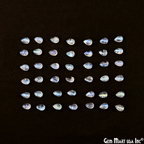 Rainbow Moonstone Pears Cabochon,...
