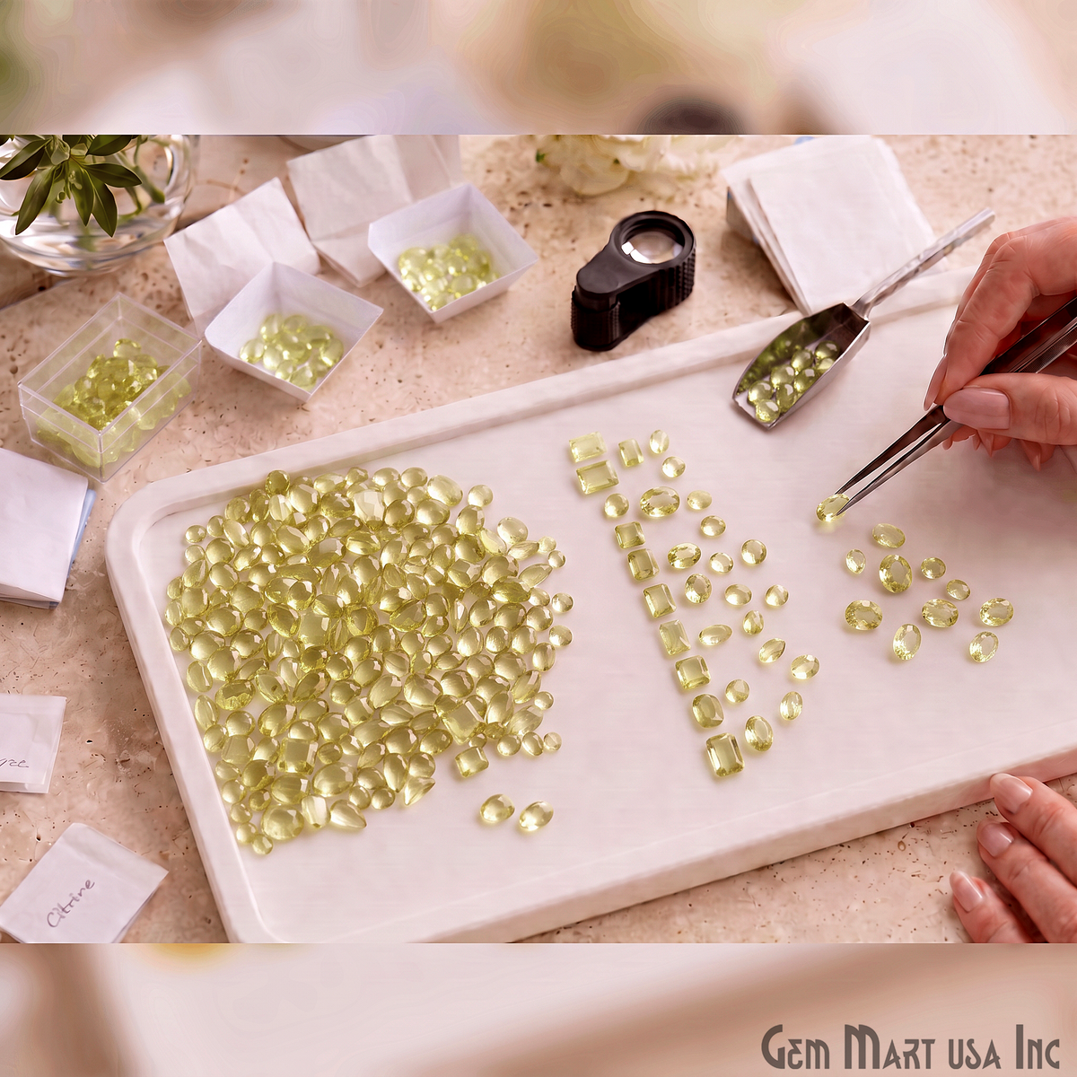 Lemon Topaz Wholesale Gemstones, 100% Natural Semi-Precious Gems, Yellow Faceted Loose Gems, 4-8mm, Mixed, 50 Carats