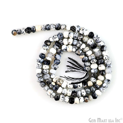 Gemstone Rondelle Bead Strands, Round Faceted, Polished Beads, Handmade Rondelle Beads, 12.5-inch, 3-4mm Round Strands for DIY Jewelry Making