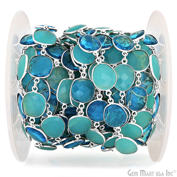 Aqua Chalcedony With Blue...