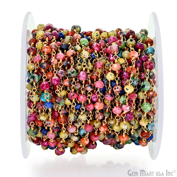 Multi Color Jade Round...