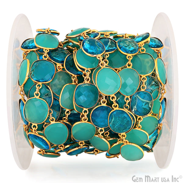 Aqua Chalcedony With Blue...