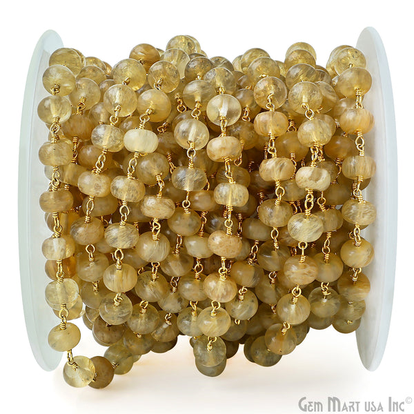 Golden Rutile 8-9mm Gold...