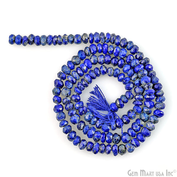 Lapis Lazuli Rondelle Beads,...