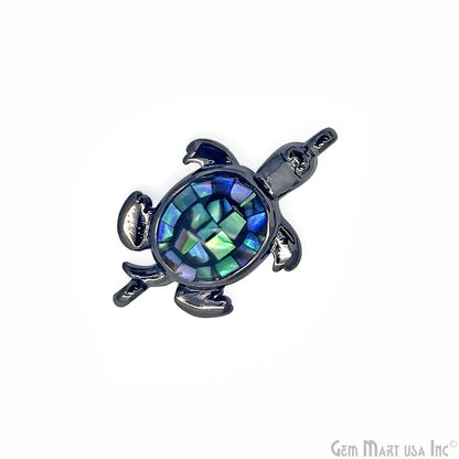 Shell Turtle Charm Connector 21x12mm Tortoise Connector Pendant Charm GemMartUSA