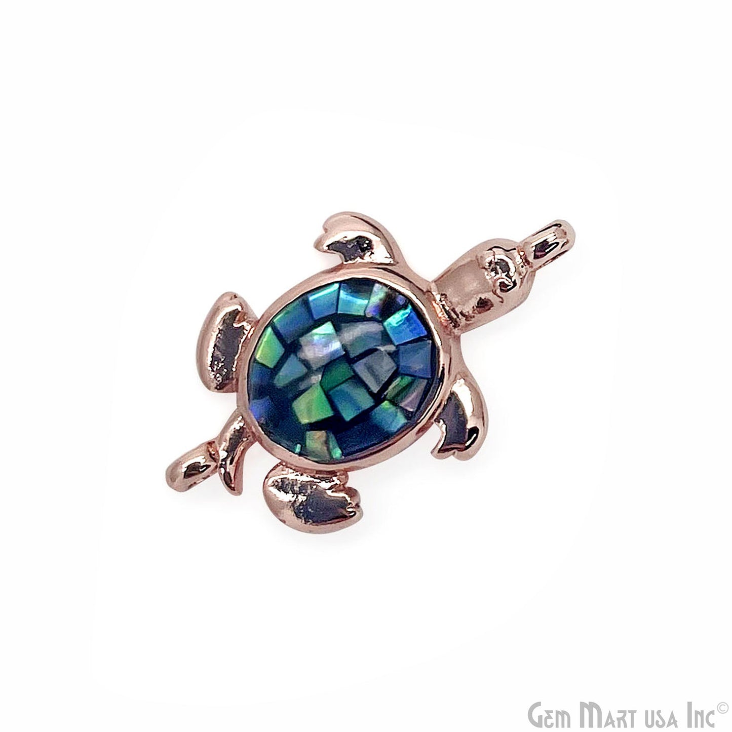 Shell Turtle Charm Connector 21x12mm Tortoise Connector Pendant Charm GemMartUSA