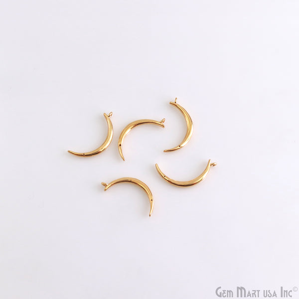 Moon Shape Charm Gold...