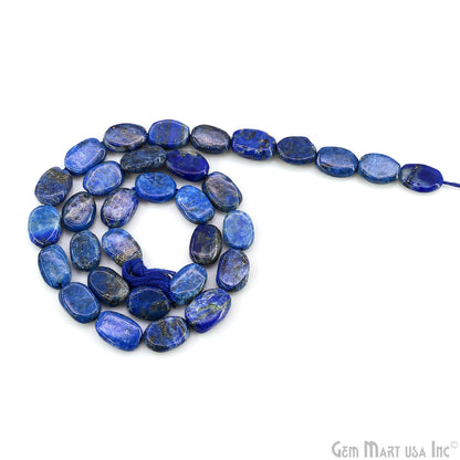 Lapis Tumble Beads Free Form Drilled Beads 9-13X6-7mm Waist Beads, Rondelle Bead Strand 13 Inch