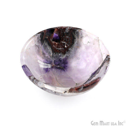 Natural Amethyst Mini Carved Gemstone Bowl Cup 2 inch