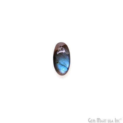 Labradorite Wholesale Gemstones, 100% Natural Semi-Precious Gems, Blue Flash Cabochon Loose Gems, 14x6mm, Oval, 4PC Lot