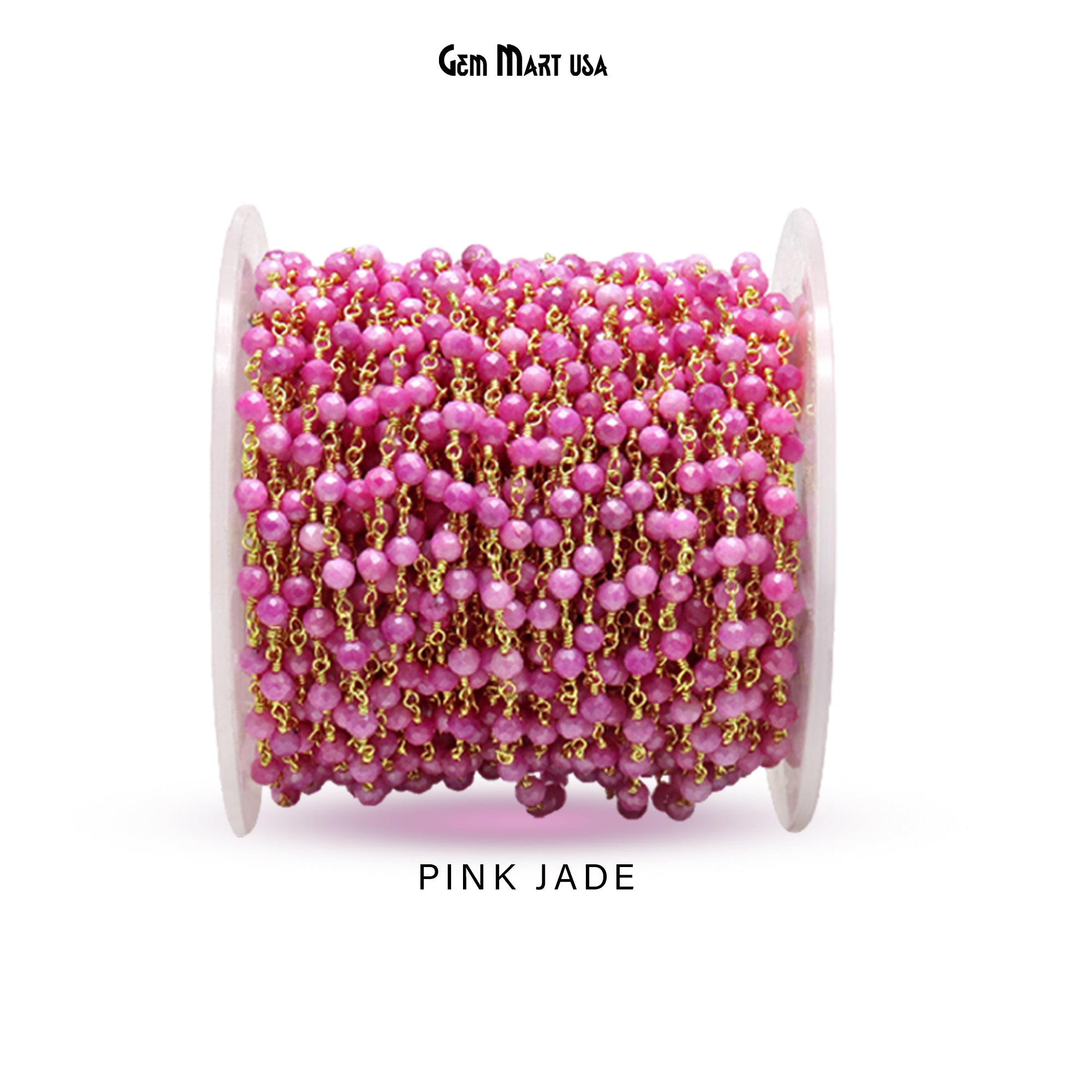 11. Pink Jade - Gold Plating