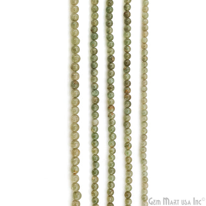 Aventurine Smooth Round Drilled Beads 3-5mm Waist Beads, Rondelle Bead Strand 13 Inch
