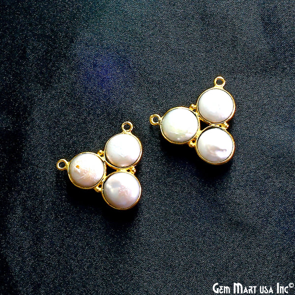 Freshwater Pearl 22x20mm Bezel...