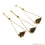 Arrow Head Gold Electroplated Slide Bracelet 4 Inch