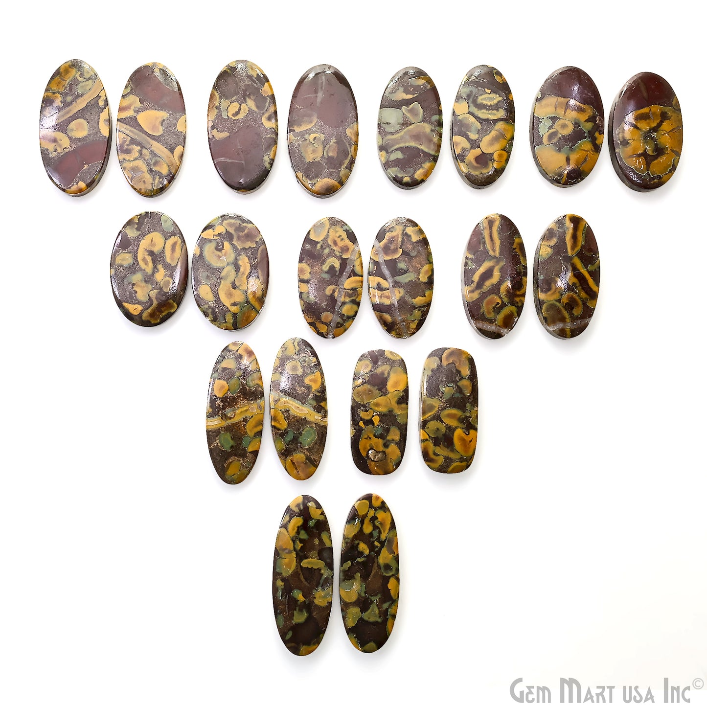 Fruit Jasper Oval Shape 31x16mm Loose Gemstone For Earring Pair