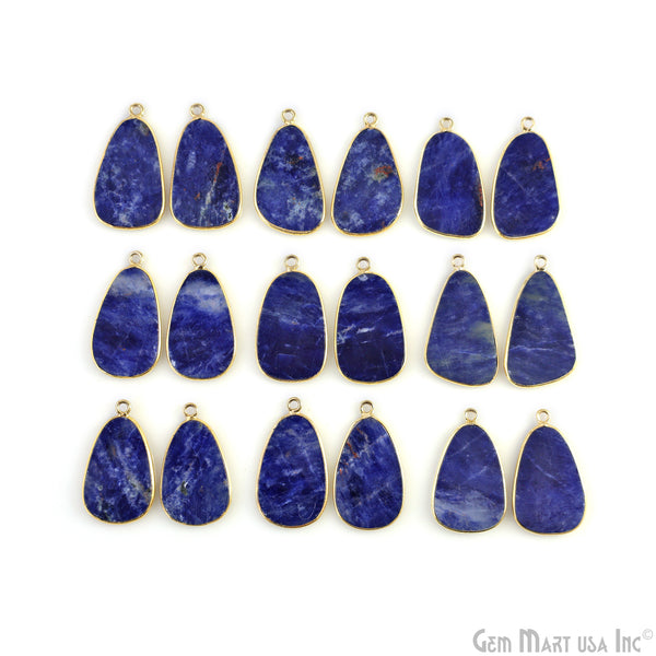 Sodalite Pears Gold Plated...