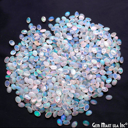 Ethiopian Opal Wholesale Gemstones, 100% Natural Precious Gems, Rainbow Cabochons Loose Gems, 7x5mm, Oval, 5PC