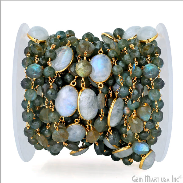 Labradorite Beads & Coin...