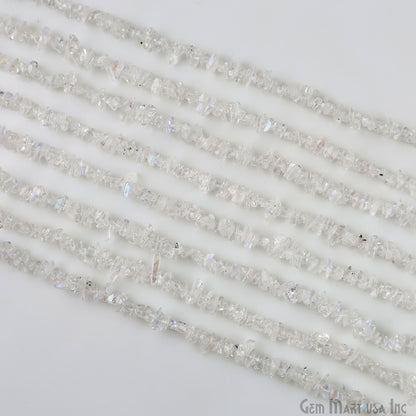 Rainbow Moonstone Chip Beads, 34 Inch, Natural Chip Strands, Drilled Strung Nugget Beads, 3-7mm, Polished, GemMartUSA (CHRM-70001)