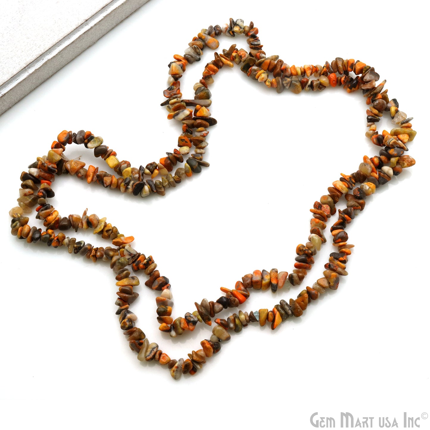 Natural Chip Beads, 34 Inch, Genuine Chip Strands, Drilled Strung Nugget Beads, 3-7mm, Polished, GemMartUSA (70001)