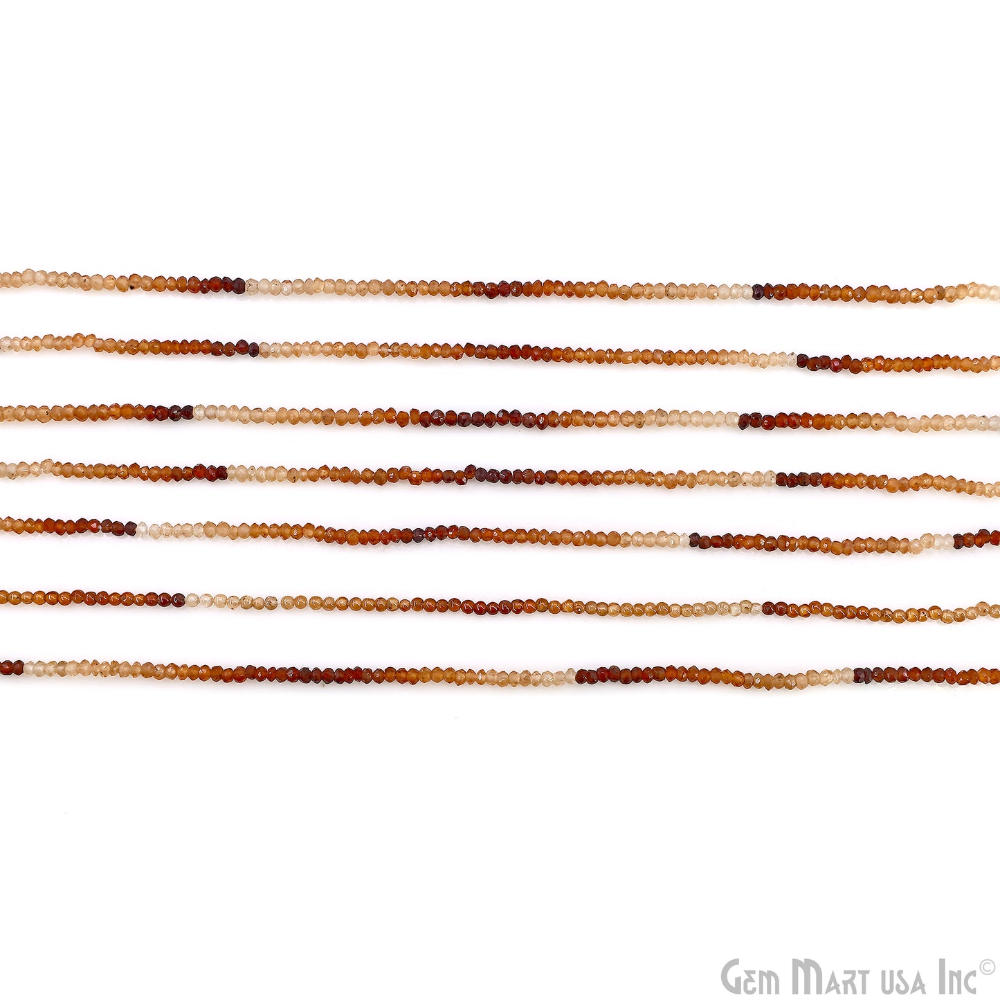 Copper Rutile Faceted Round Drilled Beads 2mm Waist Beads, Rondelle Bead Strand 13 Inch