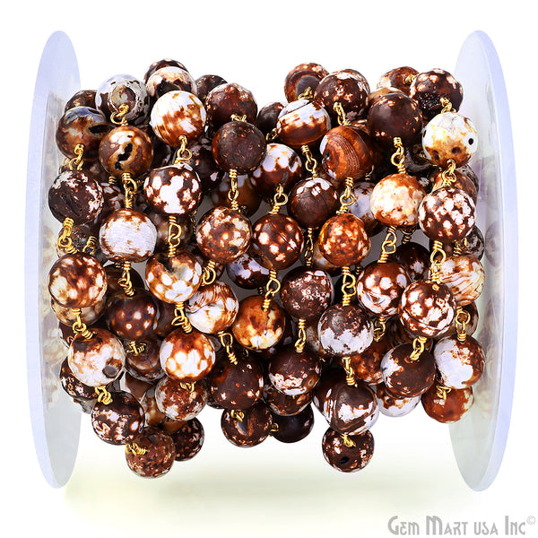 Brown Jade Faceted Beads...
