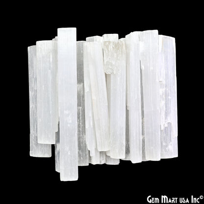 Selenite Rough Stick, Selenite Wand, Selenite, Palm Size Selenite, 5-6inch, Healing Crystal