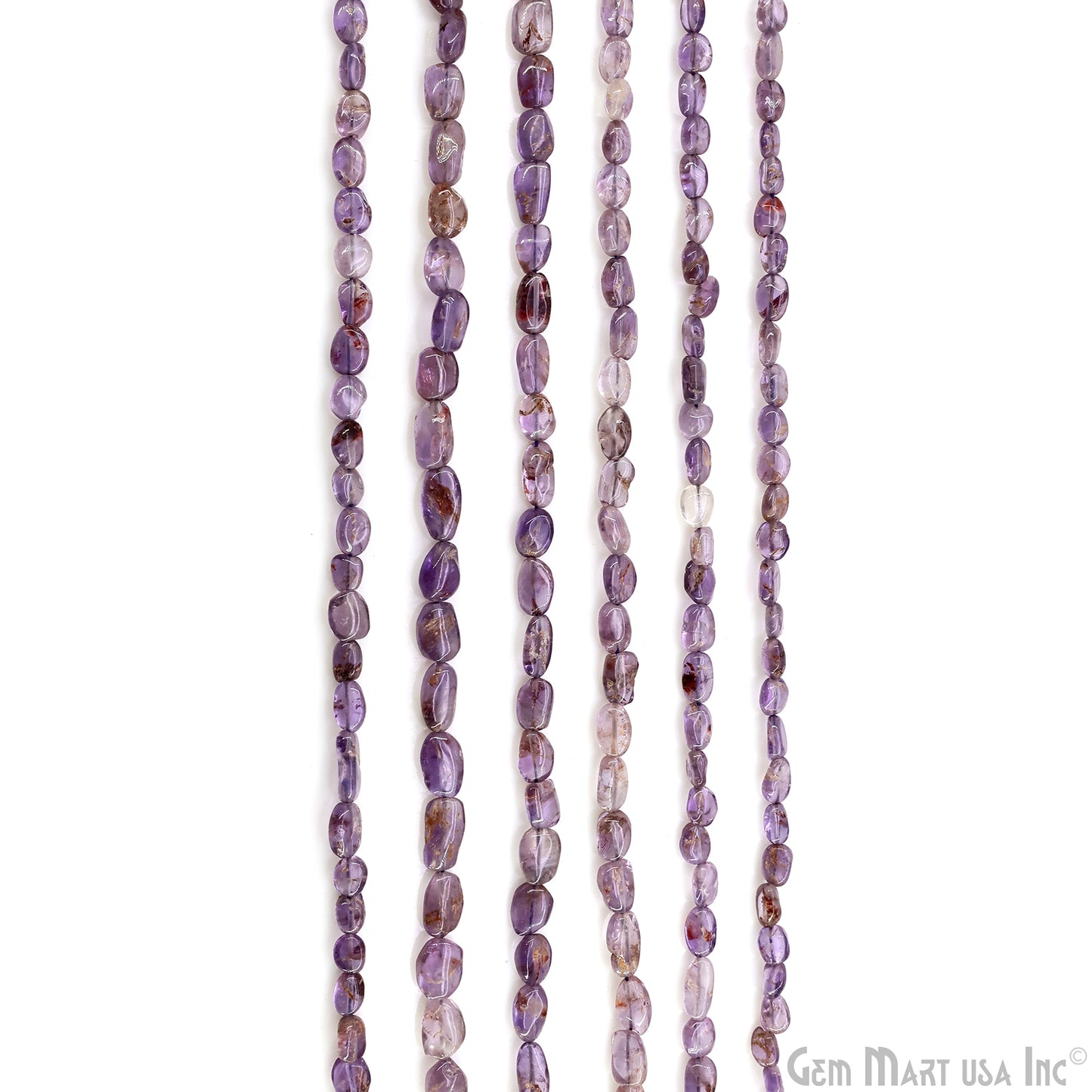 Amethyst Tumble Beads Free Form Drilled Beads 8X5mm Waist Beads, Rondelle Bead Strand 13 Inch