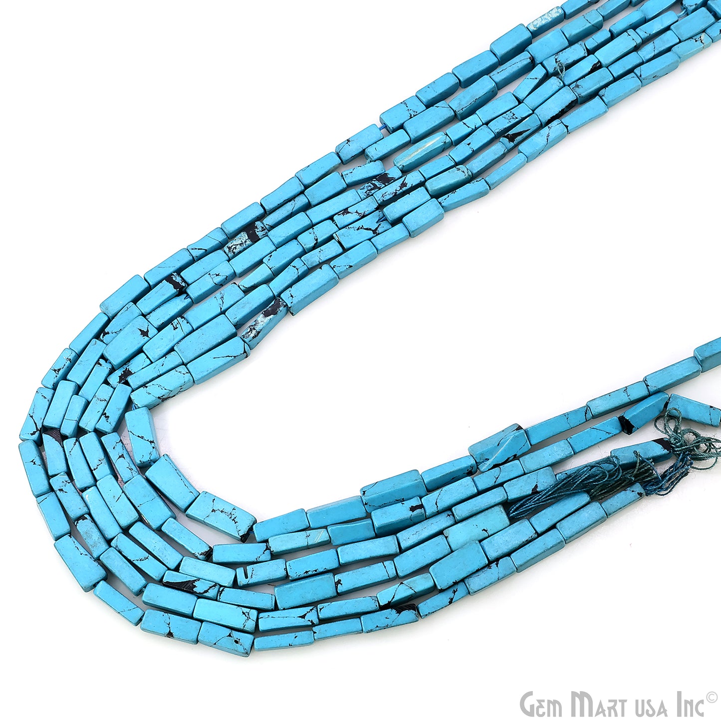 Turquoise Tumble Beads Free Form Drilled Beads 7-9X2-3mm Waist Beads, Rondelle Bead Strand 13 Inch