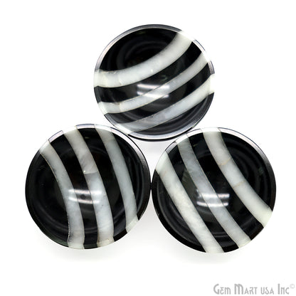 Black Obsidian Mini Carved Gemstone Bowl Cup 2 inch