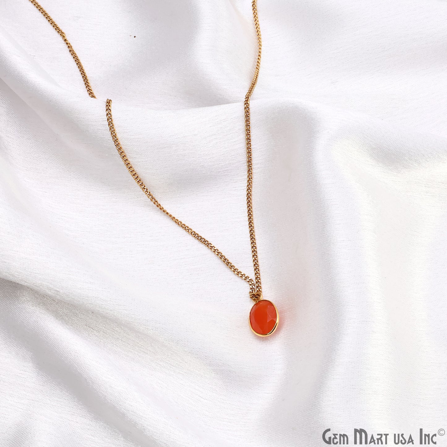 Oval 8x10mm Brilliant Cut Gold Plated Bezel Single Bail Connector