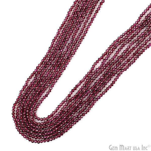 Rhodolite Rondelle Beads, 12-13...