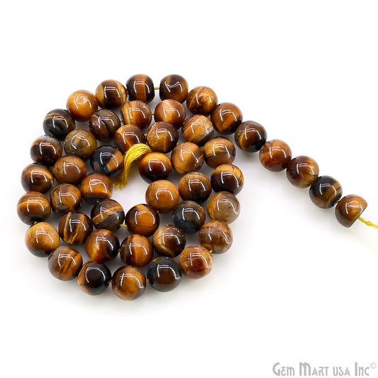Tiger Eye Smooth Round Drilled Beads 5-7mm Waist Beads, Rondelle Bead Strand 13 Inch
