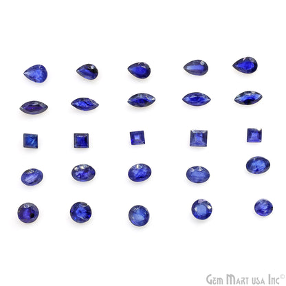 Sapphire Wholesale Gemstones, 100% Natural Precious Gems, Blue Faceted Loose Gems, 6-12mm, Mixed, 10 Carats