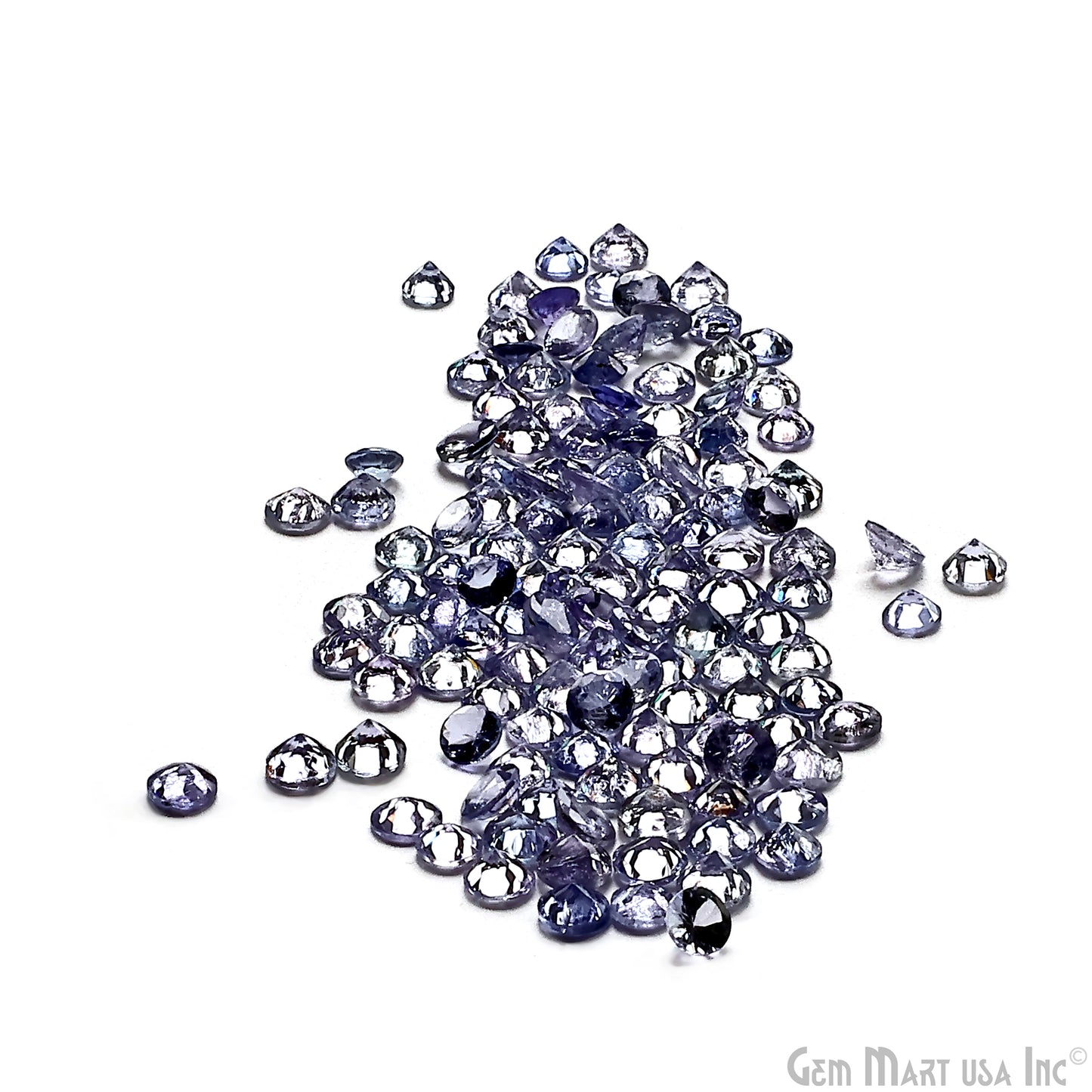 Tanzanite Round Gemstone, 5mm, 5+ Carats, 100% Natural Faceted Loose Gems, December Birthstone