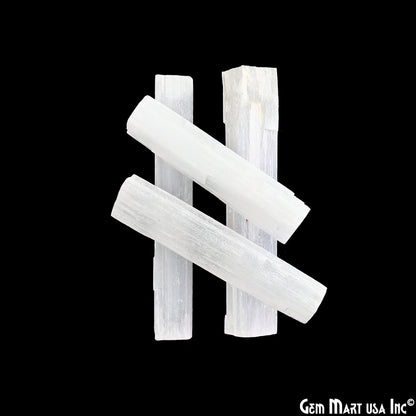 Selenite Rough Stick, Selenite Wand, Selenite, Palm Size Selenite, 4-5inch, Healing Crystal