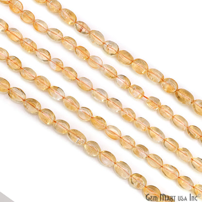 Citrine Tumble Beads Free Form Drilled Beads 9-13X6-7mm Waist Beads, Rondelle Bead Strand 13 Inch
