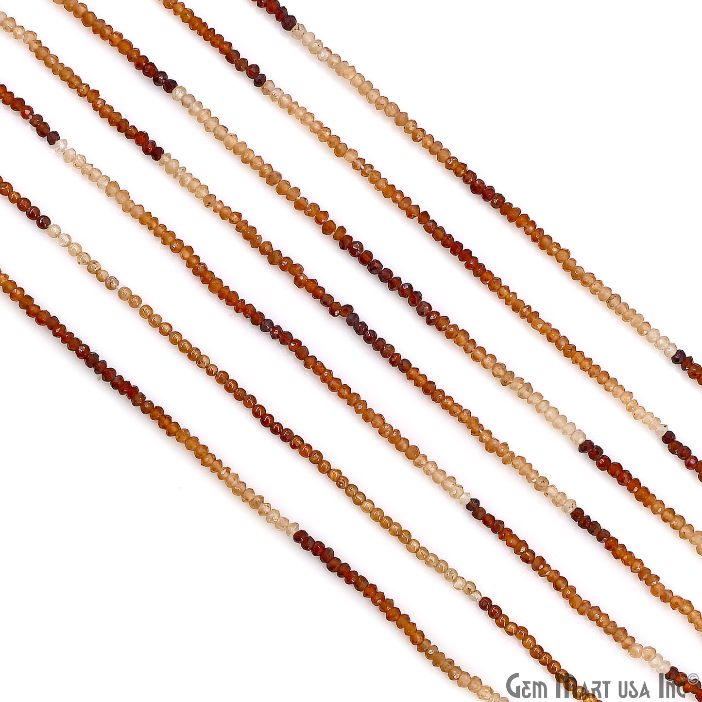 Copper Rutile Faceted Round Drilled Beads 2mm Waist Beads, Rondelle Bead Strand 13 Inch