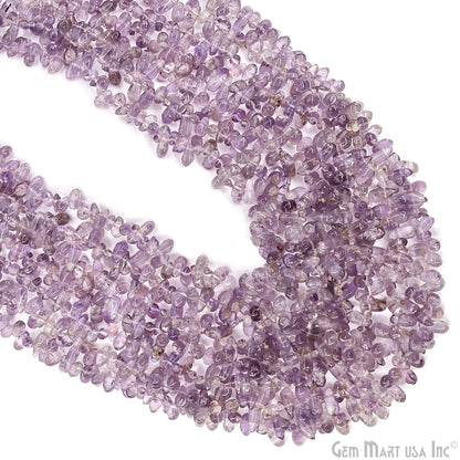 Amethyst Smooth Free Form Drilled Beads 3-4X5-7mm Waist Beads, Rondelle Bead Strand 13 Inch