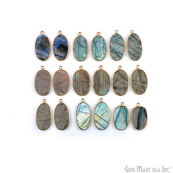 Labradorite Oval Gold Plated...