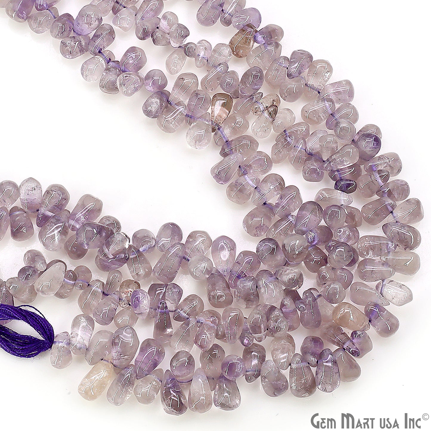 Amethyst Smooth Free Form Drilled Beads 5-6X9-11mm Waist Beads, Rondelle Bead Strand 14 Inch