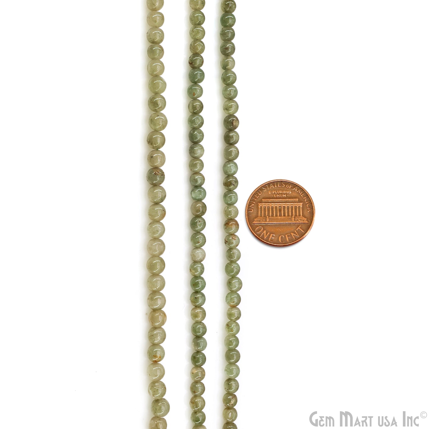 Aventurine Smooth Round Drilled Beads 3-5mm Waist Beads, Rondelle Bead Strand 13 Inch