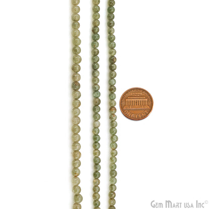 Aventurine Smooth Round Drilled Beads 3-5mm Waist Beads, Rondelle Bead Strand 13 Inch